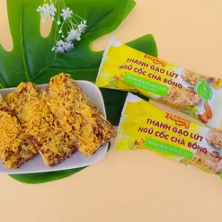 Brown Rice Cake with Pork Floss